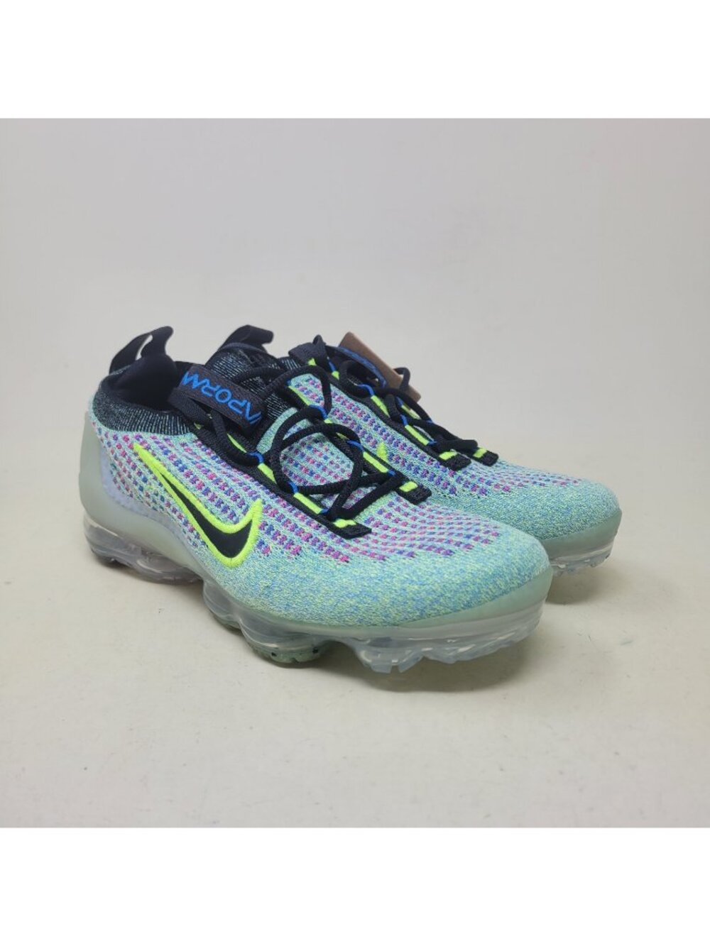 Nike Air Vapormax 2021 FK Volt Photo Blue Youth Size 4Y DX3367-700